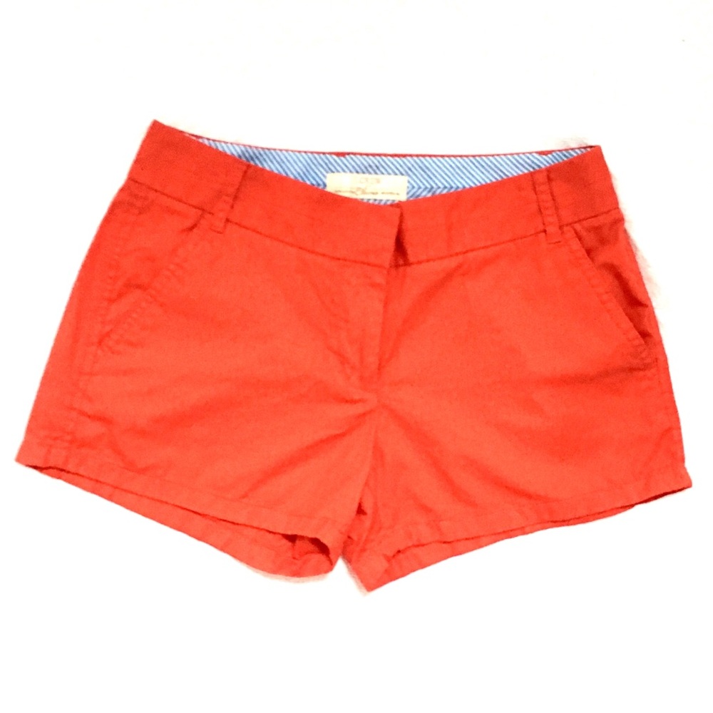 J. Crew Red Chino Shorts Size 2